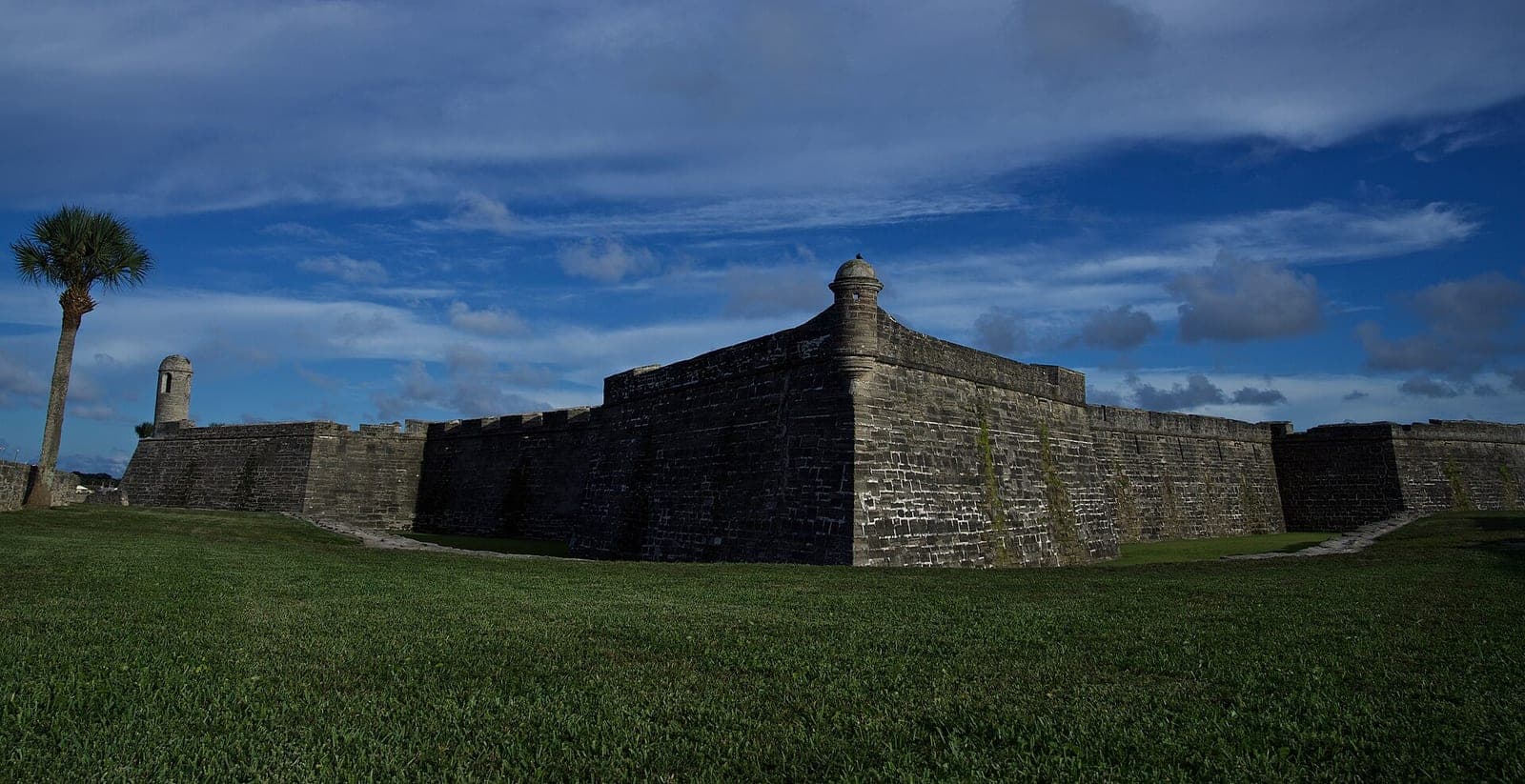 The Castillo de San Marcos, a historic stone fort in St. Augustine, Florida
